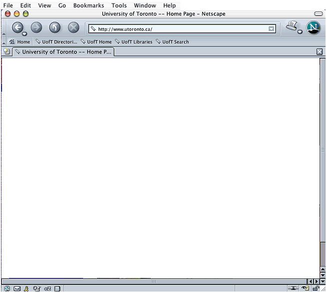 скриншот браузера NETSCAPE NAVIGATOR
